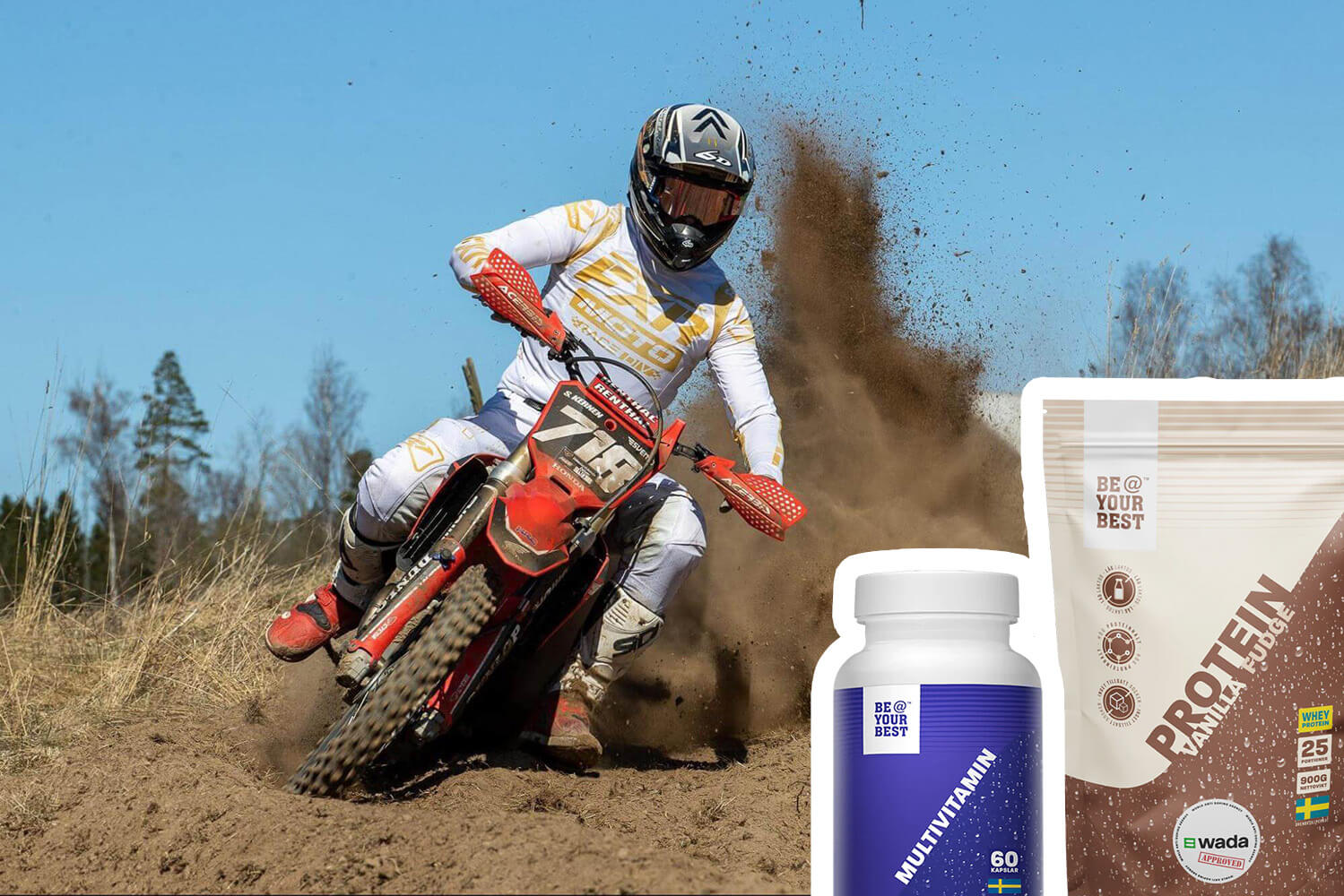 motocrossförare kosttillskott
