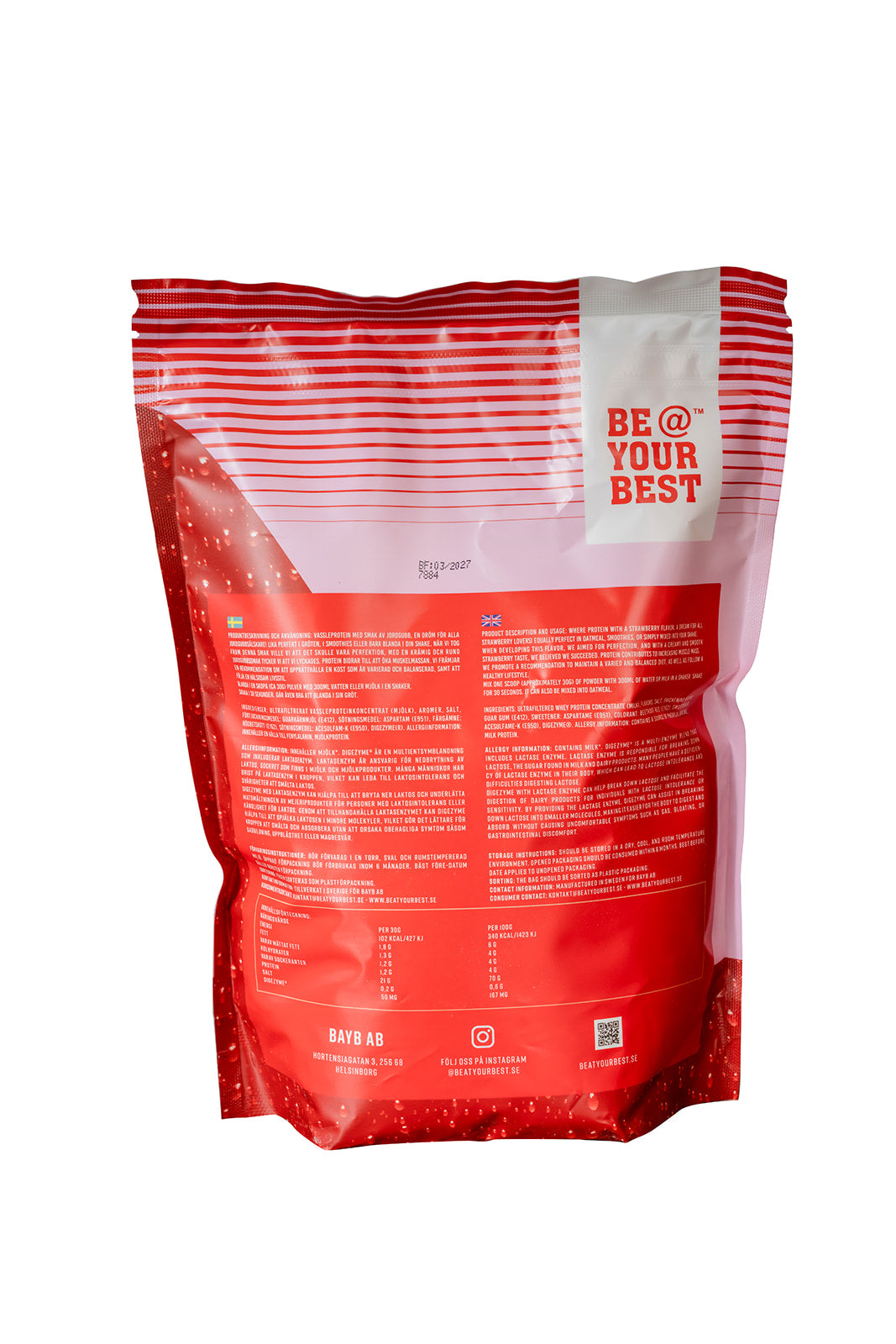 Vassleprotein Strawberry